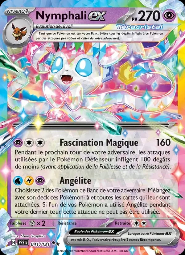 Nymphali-ex — Évolutions Prismatiques 41 French Pokémon card