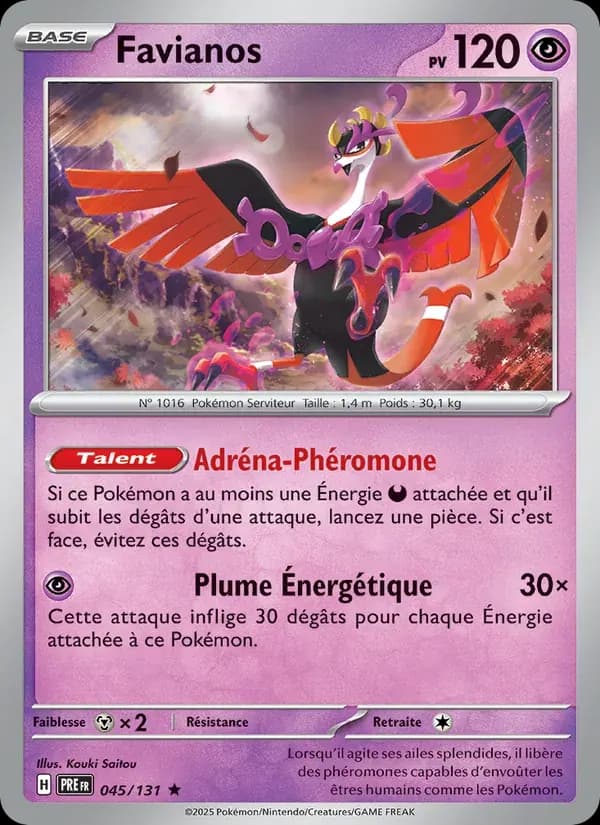 Favianos — Évolutions Prismatiques 45 French Pokémon card