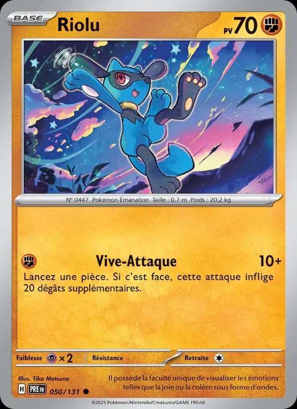 Riolu — Évolutions Prismatiques 50 French Pokémon card