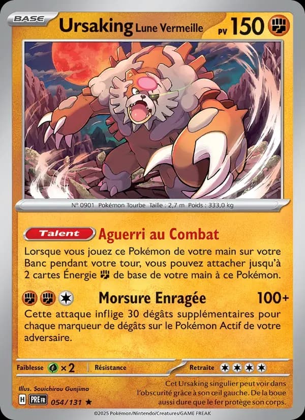 Ursaking Lune Vermeille — Évolutions Prismatiques 54 French Pokémon card