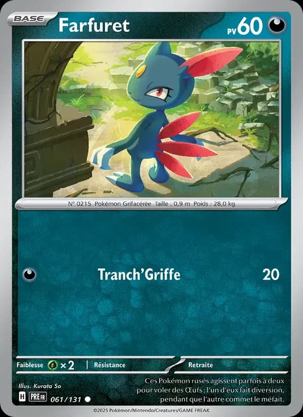 Farfuret — Évolutions Prismatiques 61 French Pokémon card