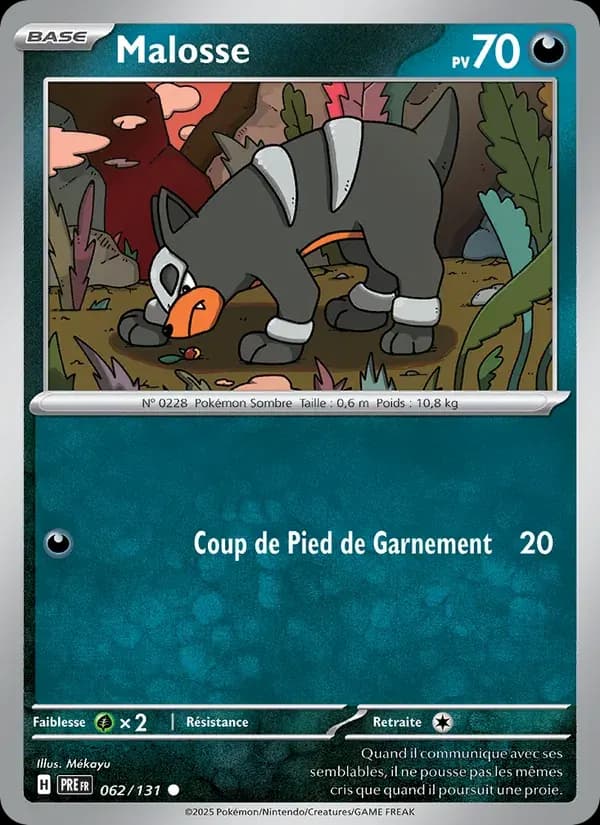 Malosse — Évolutions Prismatiques 62 French Pokémon card