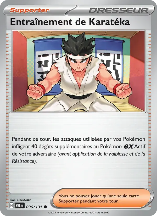 Entraînement de Karatéka — Évolutions Prismatiques 96 French Pokémon card