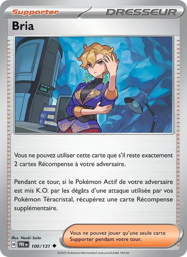 Bria — Évolutions Prismatiques 100 French Pokémon card
