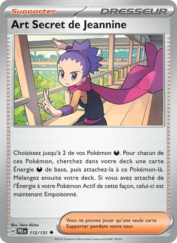 Art Secret de Jeannine — Évolutions Prismatiques 112 French Pokémon card