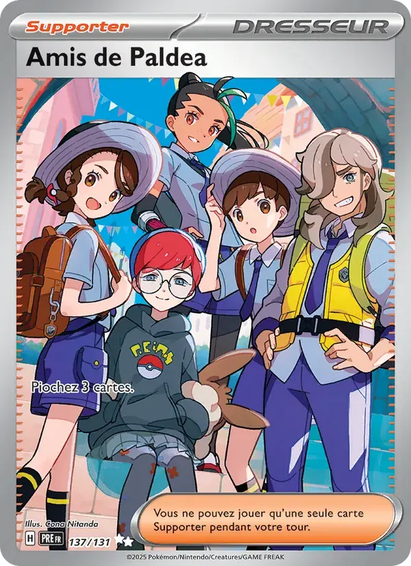 Amis de Paldea — Évolutions Prismatiques 137 French Pokémon card