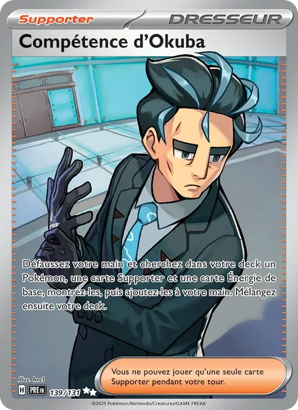 Compétence d'Okuba — Évolutions Prismatiques 139 French Pokémon card