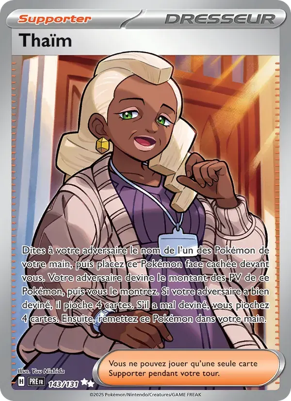 Thaïm — Évolutions Prismatiques 143 French Pokémon card