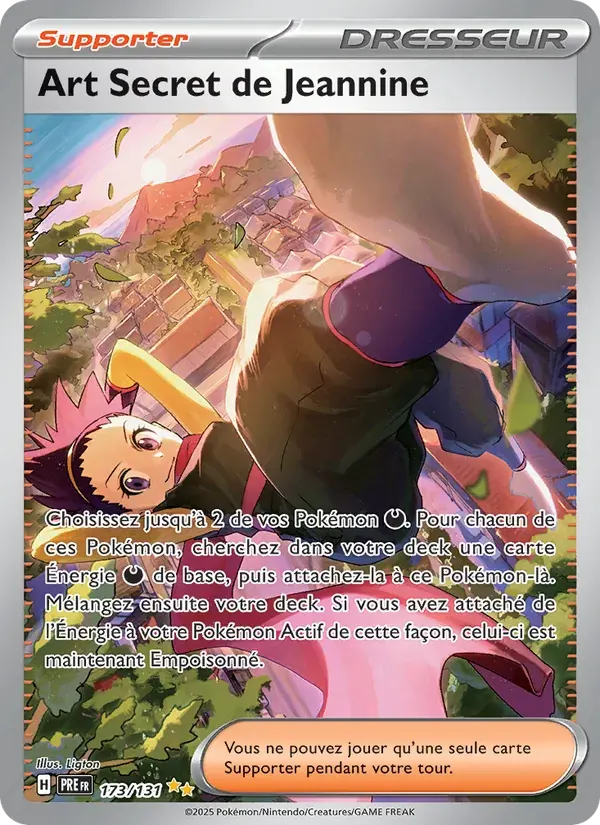 Art Secret de Jeannine — Évolutions Prismatiques 173 French Pokémon card