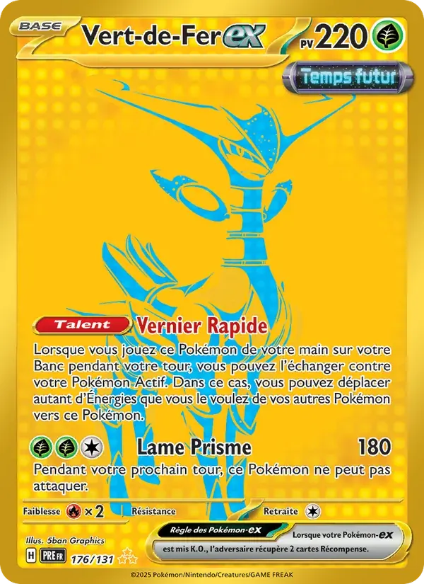 Vert-de-Fer-ex — Évolutions Prismatiques 176 French Pokémon card