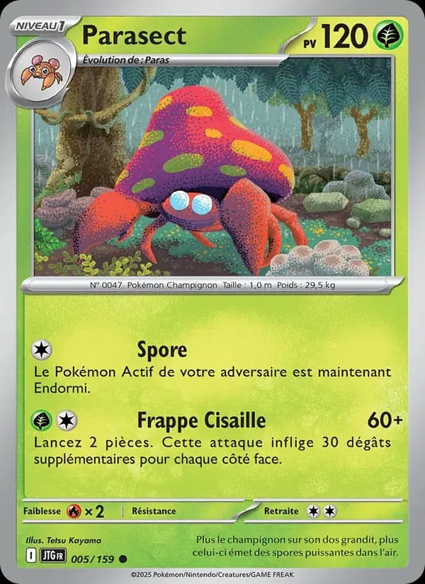 Parasect — Aventures Ensemble 5 French Pokémon card
