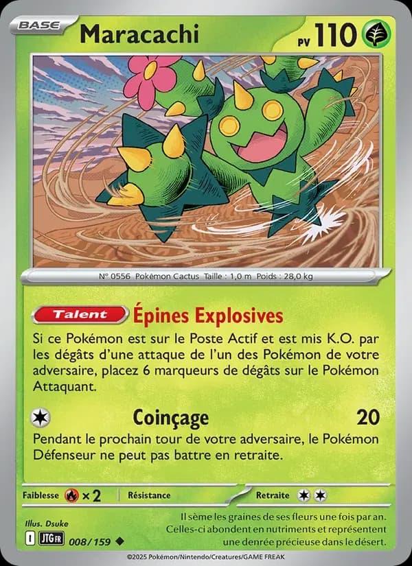 Maracachi — Aventures Ensemble 8 French Pokémon card