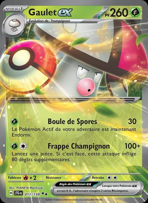 Gaulet-ex — Aventures Ensemble 11 French Pokémon card