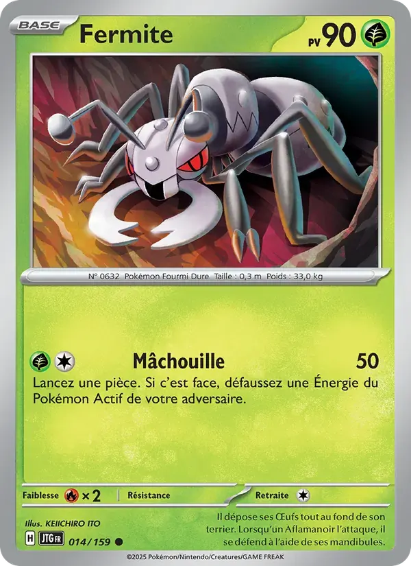 Fermite — Aventures Ensemble 14 French Pokémon card