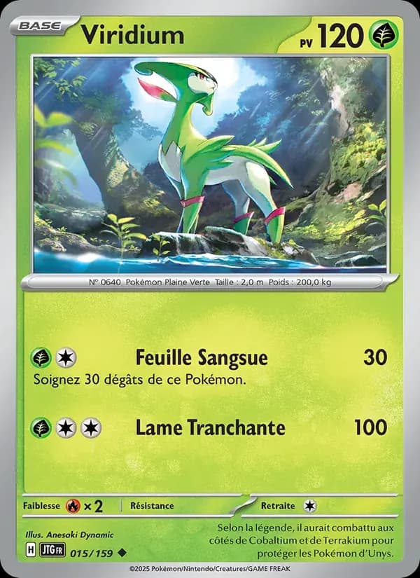 Viridium — Aventures Ensemble 15 French Pokémon card