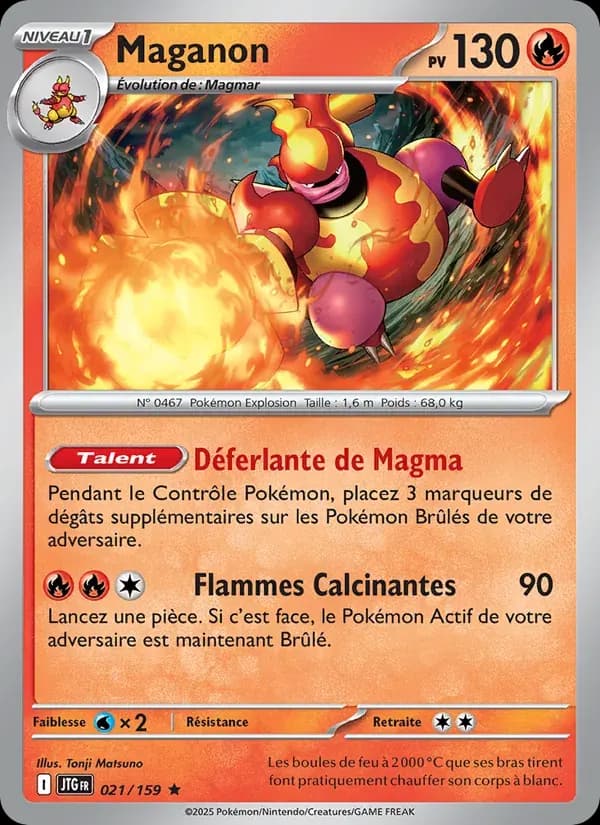 Maganon — Aventures Ensemble 21 French Pokémon card