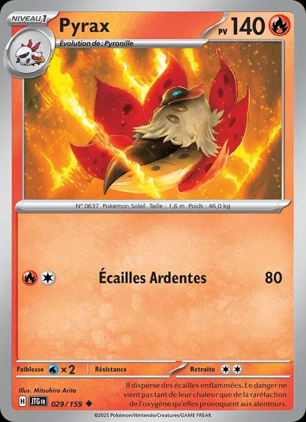 Pyrax — Aventures Ensemble 29 French Pokémon card