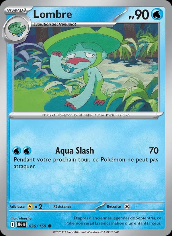 Lombre — Aventures Ensemble 36 French Pokémon card