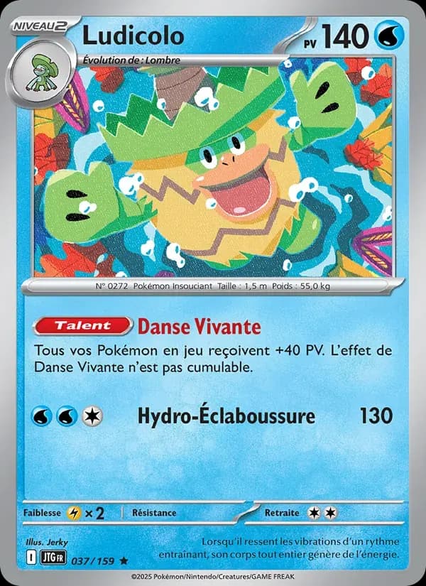 Ludicolo — Aventures Ensemble 37 French Pokémon card