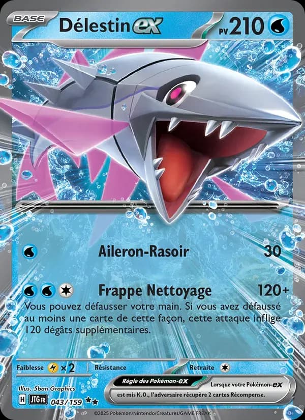 Délestin-ex — Aventures Ensemble 43 French Pokémon card