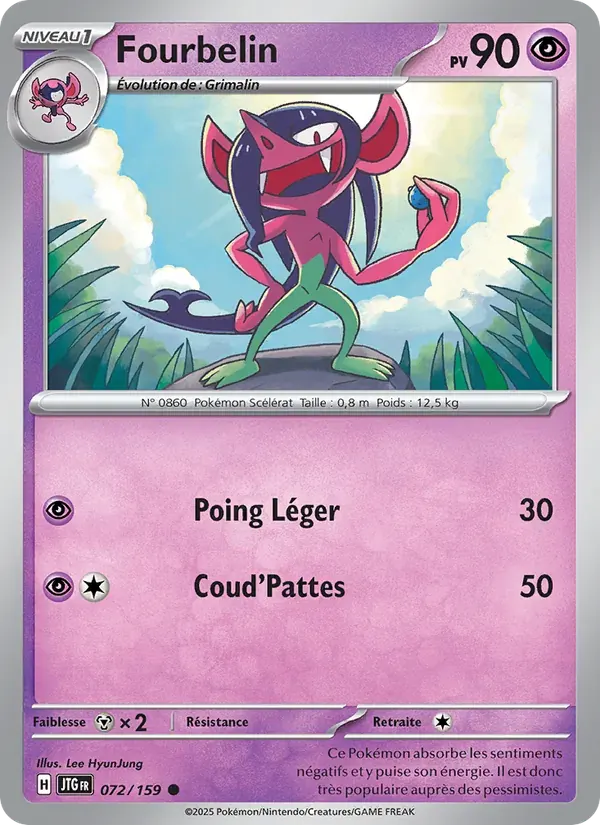 Fourbelin — Aventures Ensemble 72 French Pokémon card