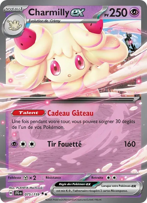 Charmilly-ex — Aventures Ensemble 75 French Pokémon card
