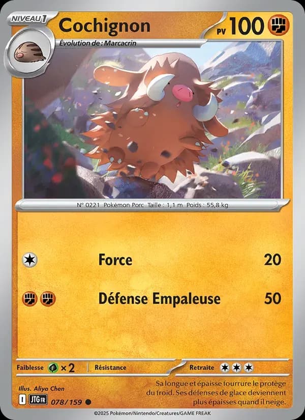 Cochignon — Aventures Ensemble 78 French Pokémon card