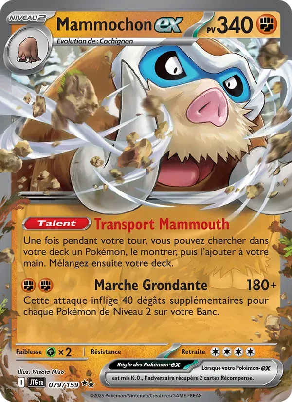 Mammochon-ex — Aventures Ensemble 79 French Pokémon card