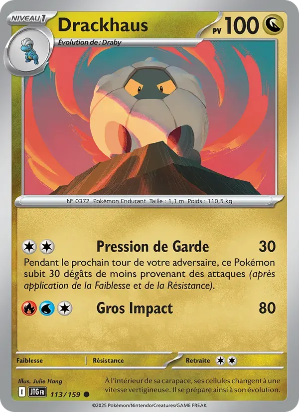 Drackhaus — Aventures Ensemble 113 French Pokémon card