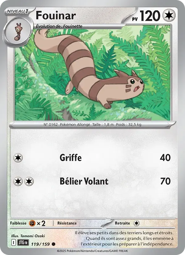 Fouinar — Aventures Ensemble 119 French Pokémon card