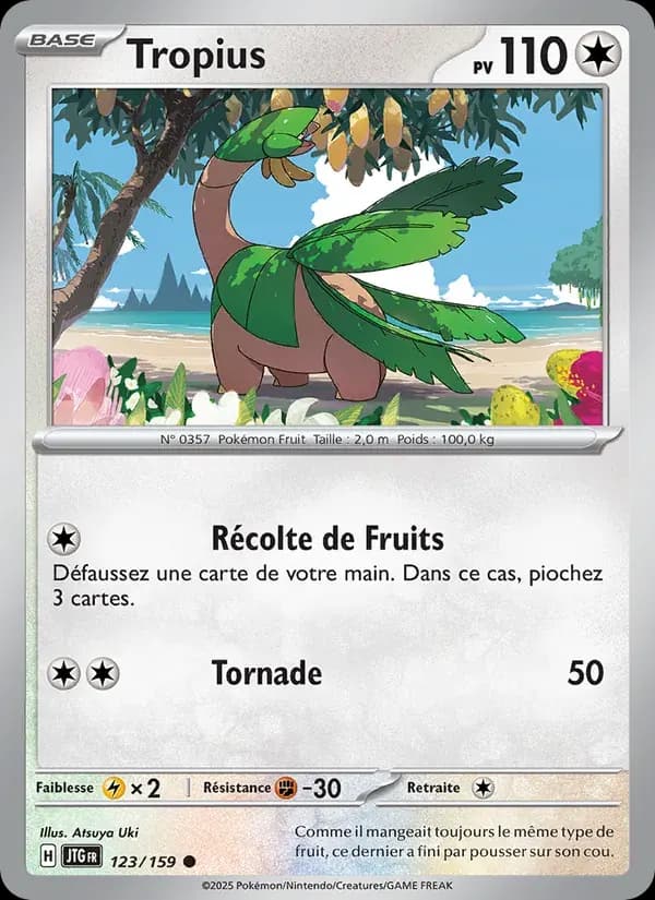 Tropius — Aventures Ensemble 123 French Pokémon card