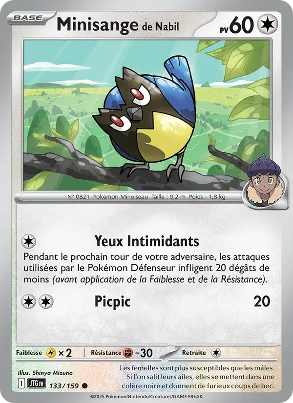 Minisange de Nabil — Aventures Ensemble 133 French Pokémon card