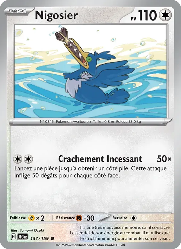Nigosier — Aventures Ensemble 137 French Pokémon card