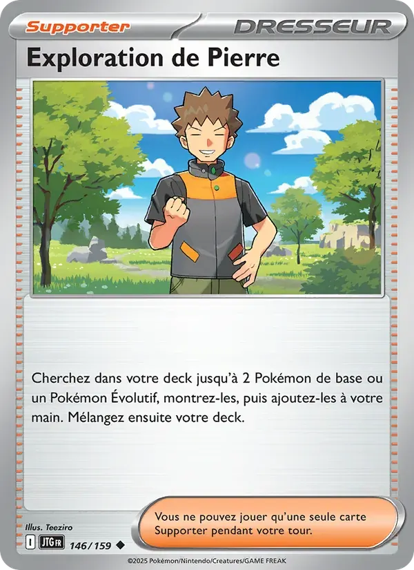 Exploration de Pierre — Aventures Ensemble 146 French Pokémon card