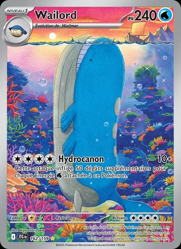 Wailord — Aventures Ensemble 162 French Pokémon card