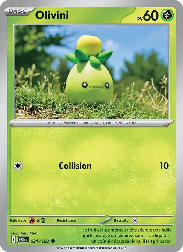 Olivini — Rivalités Destinées 21 French Pokémon card