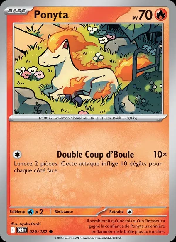 Ponyta — Rivalités Destinées 29 French Pokémon card