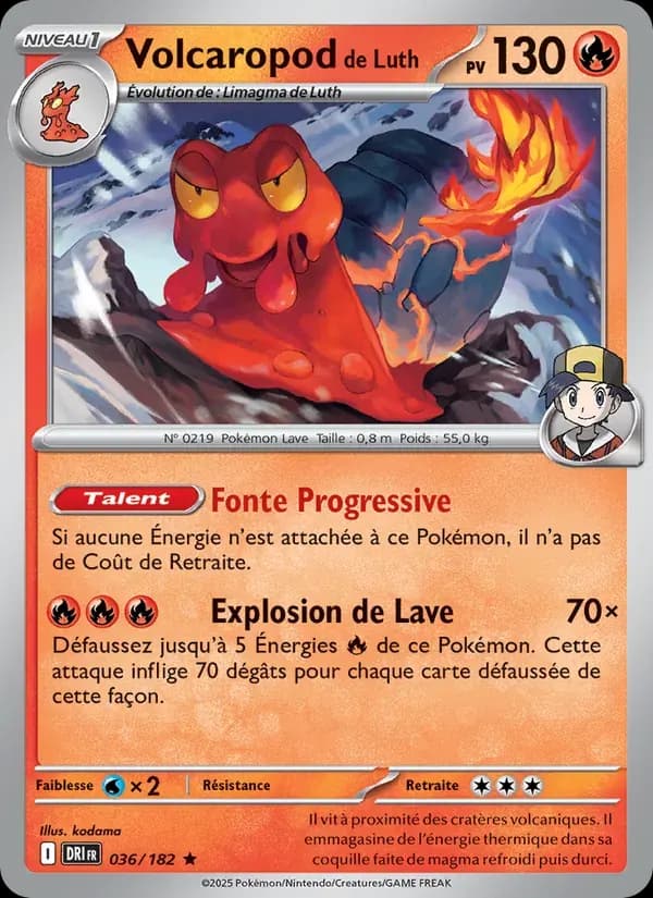 Volcaropod de Luth — Rivalités Destinées 36 French Pokémon card