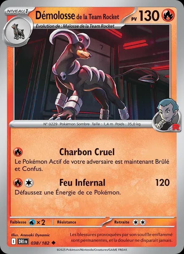 Démolosse de la Team Rocket — Rivalités Destinées 38 French Pokémon card