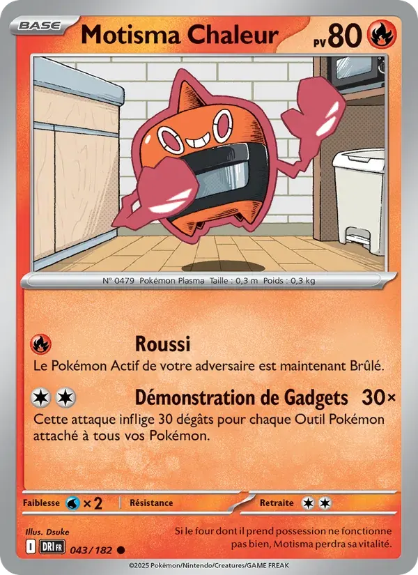 Motisma Chaleur — Rivalités Destinées 43 French Pokémon card