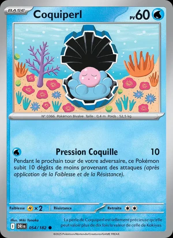 Coquiperl — Rivalités Destinées 54 French Pokémon card