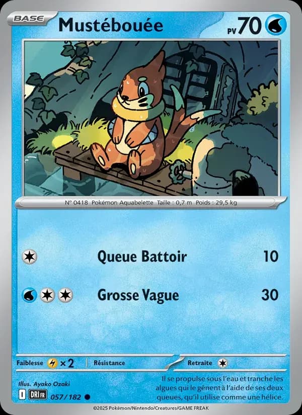 Mustébouée — Rivalités Destinées 57 French Pokémon card