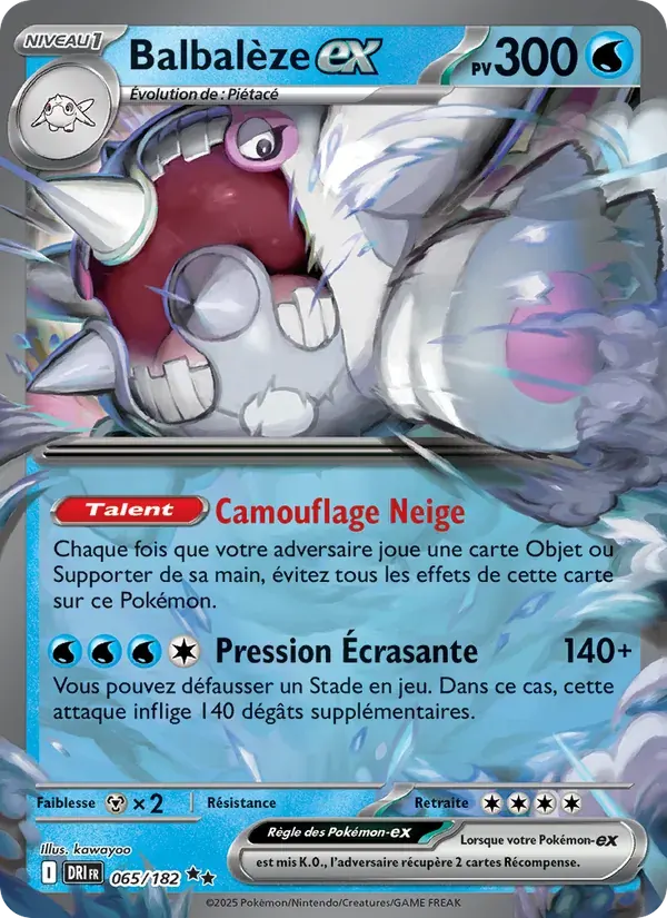 Balbalèze-ex — Rivalités Destinées 65 French Pokémon card