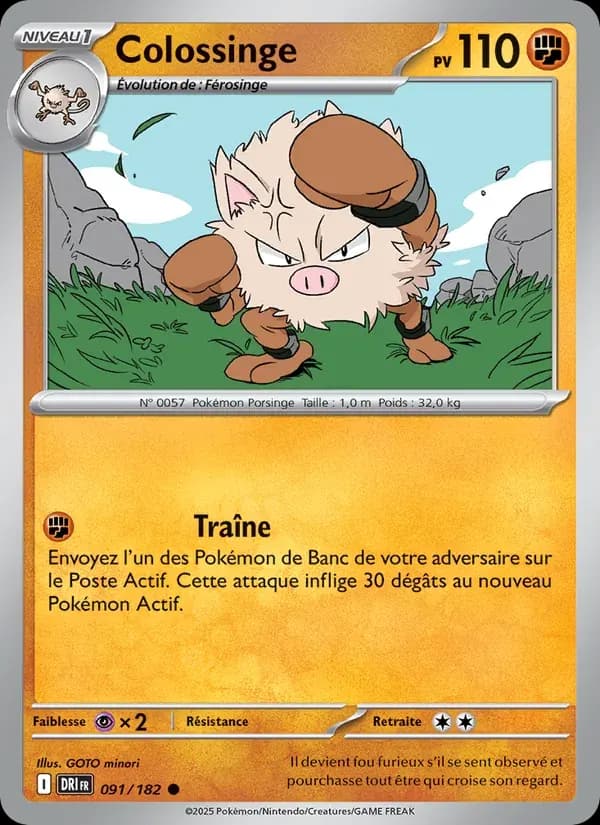 Colossinge — Rivalités Destinées 91 French Pokémon card