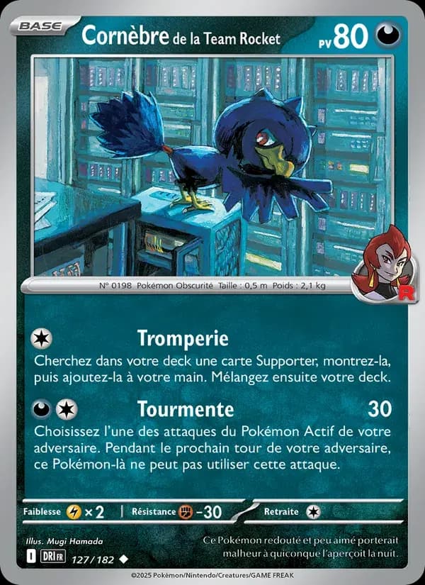 Cornèbre de la Team Rocket — Rivalités Destinées 127 French Pokémon card