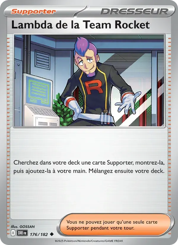 Lambda de la Team Rocket — Rivalités Destinées 176 French Pokémon card