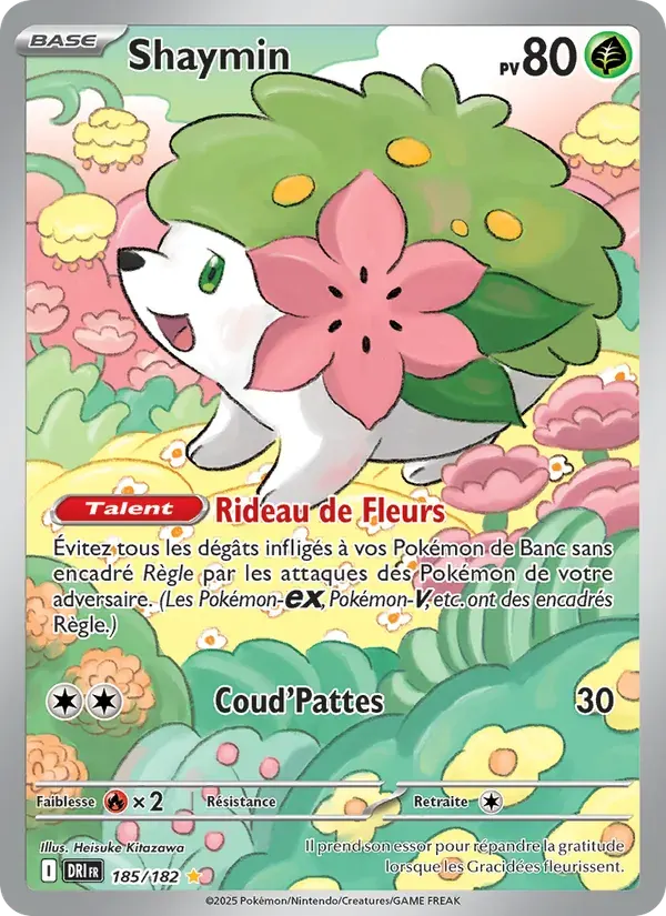 Shaymin — Rivalités Destinées 185 French Pokémon card