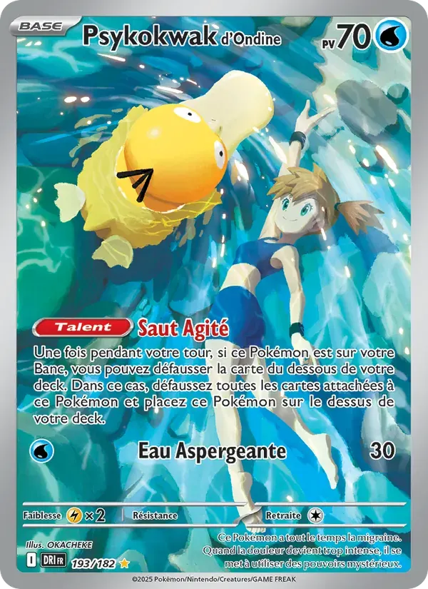 Psykokwak d'Ondine — Rivalités Destinées 193 French Pokémon card
