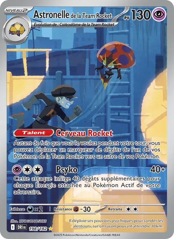 Astronelle de la Team Rocket — Rivalités Destinées 198 French Pokémon card