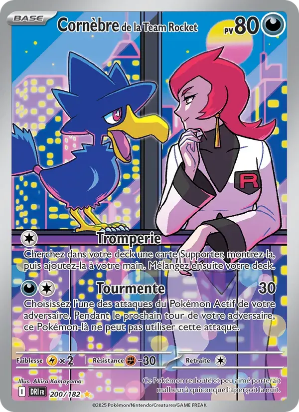 Cornèbre de la Team Rocket — Rivalités Destinées 200 French Pokémon card